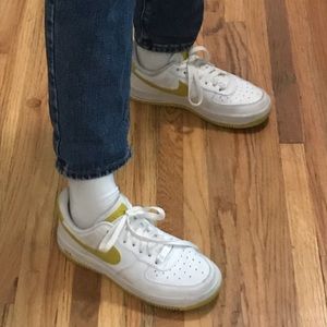 nike yellow air force ones - read description!